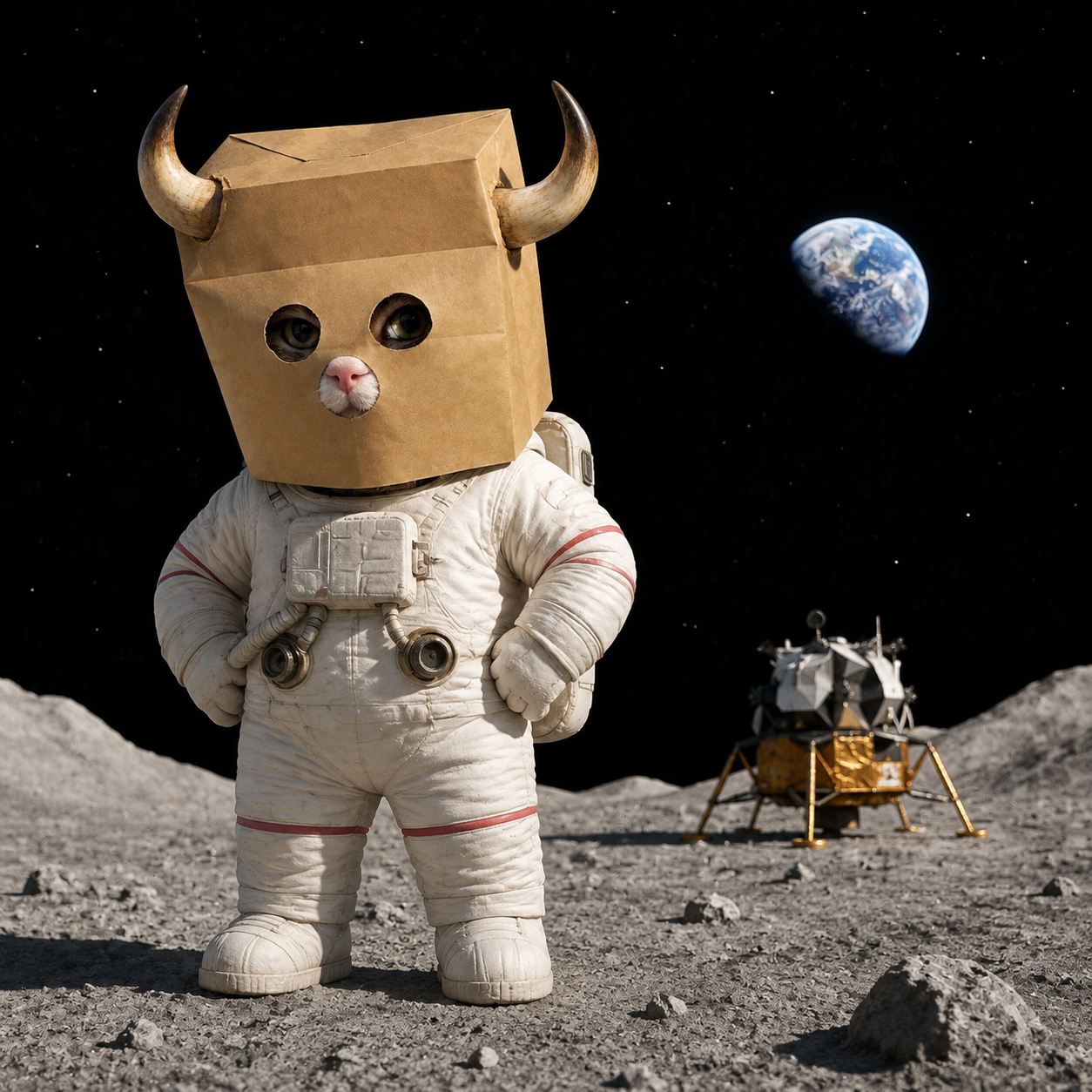 Already on the moon. Waiting for you.