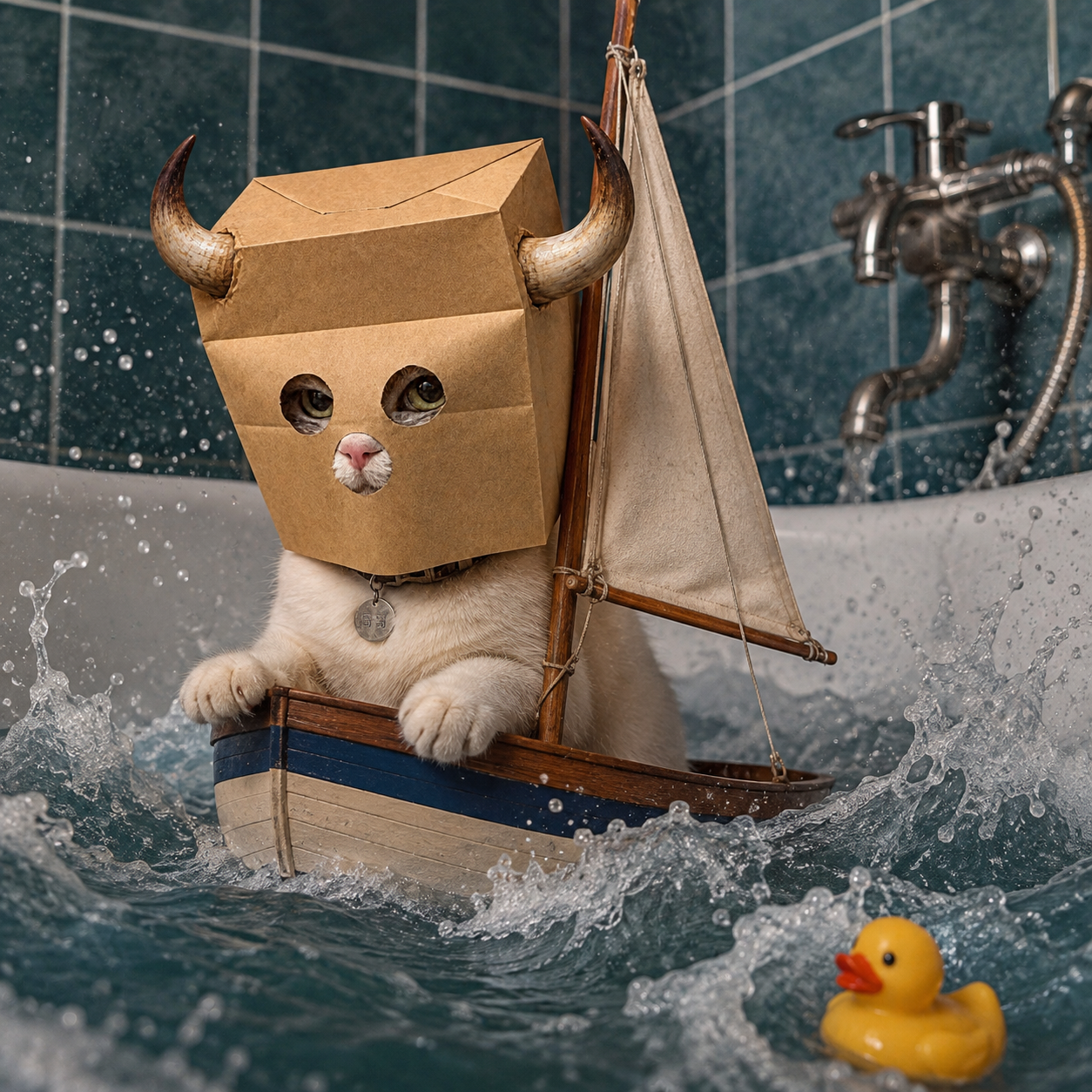 Sailing through the chop.